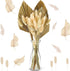 33 Pieces Dried Palm Spears Leaves Dried Pampas Grass Bunny Tail Natural Dried Palm Fans Grass Rabbit Tail Lagurus Ovatus Boho Dried Flower Bouquet for Room Kitchen Wedding Home Party Decor