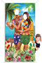 Hawaiian Aloha Party Decorations Luau Couple Photo Prop, Giant Fabric Hawaiian Luau Photo Booth Background, Funny Luau Couple Photo Door Banner for Luau Party or Beach Party Supplies Favors, 6 x 3 ft