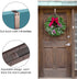 Myfolrena Adjustable Wreath Hanger from 15"-24", Metal Wreath Hook for Front Door, 20lb (Bronze-2 Pack)