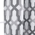 DriftAway Mason Geometric Trellis Pattern Window Curtain Valance Rod Pocket 52 Inch by 18 Inch Plus 2 Inch Header Gray