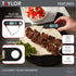 Taylor Precision Products Instant Read Digital Meat Food Grill BBQ Cooking Kitchen Thermometer, Folding Probe, Black