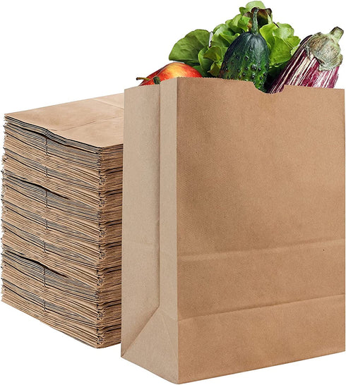 Stock Your Home 52 Lb Kraft Brown Paper Bags (70 Count) - Kraft Brown Paper Grocery Bags Bulk - Large Paper Bags for Grocery Shopping