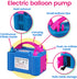 Prextex Electric Balloon Pump - Portable Air Blower Dual Nozzle Balloon Inflator for Fast and Easy Bulk Balloons Filling for Event and Party Decoration (Blue, 110V)