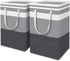 HomeHacks 2-Pack Large Laundry Basket,75L Each Waterproof, Freestanding Laundry Hamper, Collapsible Tall Clothes Hamper with Extended Handles for Clothes Toys in The Dorm and Family-Gradient Grey