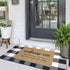 Welcome Mats for Front Door Outdoor Entry Welcome Ish Depends Who You are Doormat Non-Slip Rubber Mat for Home Indoor Farmhouse Funny Kitchen Rugs Balcony Patio Full Brown