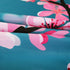 LIVILAN Cherry Blossom Shower Curtain Japanese Shower Curtain Floral Sakura Plum Blossom Flower Shower Curtains with 12 Hooks Teal Blue and Pink Pretty Shower Curtain, 72" W x 84" H
