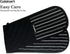 Cuisinart Quilted Double Oven Mitt, Twill Stripe, 7.5 x 35 inches - Heat Resistant Oven Gloves to Protect Hands and Arms - Great Set for Cooking, Baking, and Handling Hot Pots and Pans- Jet Black