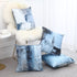 Alricc Blue Throw Pillow Cover,Pack of 4 Soft Velvet Decorative Cushion Cover for Sofa Bedroom Living Room (18X18 inch,Blue)