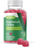Magnesium Citrate Gummies Supports Stress Relief, Anxiety Relief, Sleep Aid, Calm Mood, Muscle Relaxer, Migraine Relief, Optimal Relaxation, Chewable Gummy Supplement, for Adults Teens Men and Woman