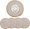 LEVIMETREE Rattan Placemats Set of 4, Natural Cotton and Rattan Woven Coasters, 11.8-inch Round Placemats for Dining Table, Kitchen, Heat Resistant Thick Rattan Chargers, Fall Place Mat Grey Placemats