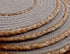 LEVIMETREE Rattan Placemats Set of 4, Natural Cotton and Rattan Woven Coasters, 11.8-inch Round Placemats for Dining Table, Kitchen, Heat Resistant Thick Rattan Chargers, Fall Place Mat Grey Placemats