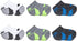 PUMA Baby 6 Pack No Show Socks, Gray/Green, 2-4T