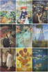 20 Count Impressionist Painting Posters, Famous Unframed Art Prints (13x19 In)