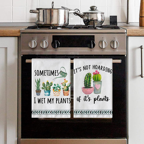 pinata Plant Lover Gifts Funny Kitchen Towels, What The Fucculent, I Wet My Plants Gifts for Gardeners, Crazy Plant Lady Gifts, Decorative Kitchen Towels, Hand Towels, Tea Towels, Housewarming Gift