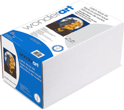 Patons Wonderart Moonlight Meow Latch Hook Kit, 15" X 20"
