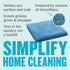 E-Cloth General Purpose Cleaning Cloth, Premium Microfiber Cleaning Cloth, Ideal for Kitchen, Countertops, Sinks, and Bathrooms 100 Wash Guarantee, Alaskan Blue, 4 Pack