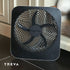 Treva 10-Inch Portable Desktop Battery Fan, Powered by Battery and/or AC Adapter - Air Circulating with 2 Cooling Speeds