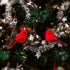 Berfutall-12PCS Bird Christmas Ornaments Clip on Cardinals for Trees-3.5 lnch with Clips or Wire (a)