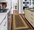 Ottomanson Contemporary Bordered Ottohome Rug, 20 in x 59 in, Chocolate Brown