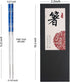Titanium Plated Chopstick Stainless Steel Chopsticks Metal Chopsticks Reusable Dishwasher safe Premium Laser Engraved Chop Sticks for Eating 2 Pairs Gift Set Blue Silver