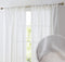 HLC.ME Penelope Faux Linen Textured Semi Sheer Privacy Sun Light Filtering Transparent Window Pocket Hole Thick Curtains Drapery Panels for Bedroom & Living Room, 2 Panels (54 W x 84 L, Ivory)