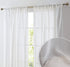 HLC.ME Penelope Faux Linen Textured Semi Sheer Privacy Sun Light Filtering Transparent Window Pocket Hole Thick Curtains Drapery Panels for Bedroom & Living Room, 2 Panels (54 W x 84 L, Ivory)