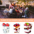 50Pack 5oz Plastic Dessert Cups with Lids Parfait Cups with Lids Appetizer Cups for Party Mini Dessert Cups with Spoons Clear Plastic Cups with Lids Pudding Fruit Ice Cream Cups