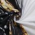 Black Gold Marble Shower Curtains for Bathroom Abstract Golden Cracked Lines Modern Luxury Geode Shower Curtain Waterproof Fabric 72x72 Inch with Hooks