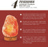 artnaturals Himalayan Rock Salt Lamp - Natural Glow Salt Night Light -Hand Carved Pink Crystal from Pure Salt - for Rest, Relaxation and Energy - Real Wooden Base