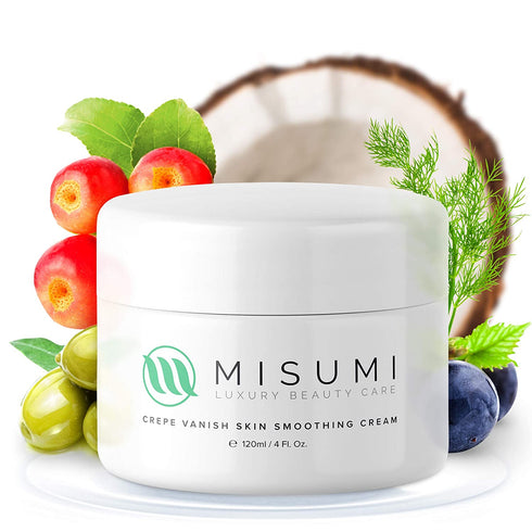 Misumi Skincare Crepey Skin Repair Treatment Cream - For Face, Neck, Arms & Legs - 4oz Tub - Erase Saggy Skin With Anti Wrinkle Crepe Formula - Anti Aging Body Firming Lotion for Loose Skin