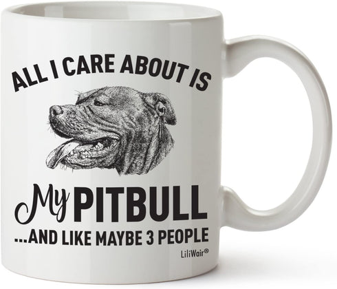 Pitbull Mom Gifts Mug For Christmas Women Men Dad Decor Lover Decorations Stuff I Love Pitbull Coffee Accessories Talking Art Apparel Funny Birthday Gift Home Supplies Products Dog Coffee Cup Mugs