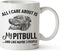 Pitbull Mom Gifts Mug For Christmas Women Men Dad Decor Lover Decorations Stuff I Love Pitbull Coffee Accessories Talking Art Apparel Funny Birthday Gift Home Supplies Products Dog Coffee Cup Mugs