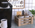 KUSOVILI Coffee Bar Station, Farmhouse K Cup Coffee Pod Organizer for Countertop, Burning Finished Solid Wood Storage Box, Coffee Sign Decor for Kitchen