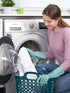 LANON Wahoo 3 Pairs PVC Household Cleaning Gloves, Reusable Unlined Dishwashing Gloves, Non-Slip, Medium