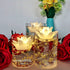 ARDUX LED Floating Flower Candles - Flameless Lily Tea Light Candles Wax Waterproof Candles Battery Powered for Wedding Party Centerpiece Pool Decoration