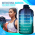 AQUAFIT 1 Gallon Water Bottle with Straw Motivational Water Bottle Big Water Bottle with Straw One Gallon Water Bottle Water Jug 1 Gallon Water Jug with Time Marker Daily Bottle