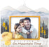 Hallmark Keepsake Christmas Ornament 2021 Year-Dated, On Mountain Time Photo Frame, Porcelain