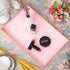MAONAME Pink Serving Tray with Handles, Modern Decorative Tray for Coffee Table, Plastic Rectangular Tray for Ottoman, Bathroom, Decor, 15.75? x 10.2? x1.57