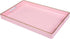 MAONAME Pink Serving Tray with Handles, Modern Decorative Tray for Coffee Table, Plastic Rectangular Tray for Ottoman, Bathroom, Decor, 15.75? x 10.2? x1.57