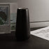 SANFERGE Ceramic Flower Vase for Home Décor Office Decoration, 8 Inch, Black