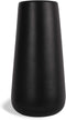 SANFERGE Ceramic Flower Vase for Home Décor Office Decoration, 8 Inch, Black