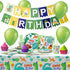 Dinosaur Birthday Party Supplies,Serves 20 Dinosaur Plates Napkins Cups and Tablecloth Banners Straws Set for Dinosaur Theme Birthday Party Decorations for Boys Kids Disposable Dinner Tableware Set