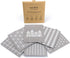 Set of 6 Classic Swedish Dishcloths - Biodegradable and Washable Kitchen Towels - Environmentally Friendly Scandinavian Dish Cloth, Use as Reusable Sponge or Paper Towels Alternative