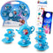 Disney Frozen Tea Party Set Bundle ~ 13 Piece Tea Set with Frozen Tea Cups, Saucers, and Tea Kettle Plus Stickers (Frozen Teapot Sets for Girls)