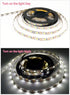 Led Strip Lights Battery Powered with Remote Control?5M / 16.4ft Battery Powered String Light with Led Light Battery Powered Flexible Ribbon Light, 300leds Cool White (White)