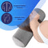 Neck Bolster Pillow Roll with Removable Washable Bamboo Oeko-TEX Cover - Ultra Comfortable with Memory Foam Core, Round Pillow for Lower Back, Knees, & Neck Support Cylinder Pillows, Grey