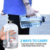 2.2L Half Gallon Water Bottle with Straw and Handle, 75 OZ Water Bottles BPA Free Leakproof Lids Motivational Time Marker Ounce Line Fitness Sports Water Bottle for Home Office Gym Reusable Water Jug