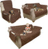 Pet Protector Furniture Covers - 100% Waterproof Recliner Chair Cover for Dogs or Cats Storage Pockets and Non-Slip Straps by PETMAKER (Brown)