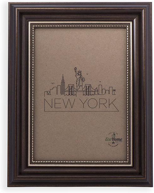 8x10 Picture Frame Antique Brown - Mount Desktop Display, Frames by EcoHome