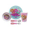 Zak Designs Kids Dinnerware 5 Piece Set - Paw Patrol Skye & Everet, Includes Plate, Bowl, Tumbler and Utensil Tableware, Non-BPA Made of Durable Material and Perfect for Kids